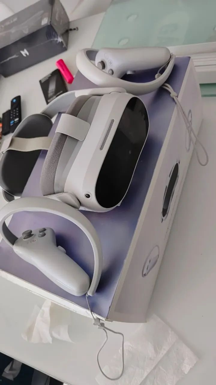 Oculos PICO 4 VR com lentes Pancake 4k desbloqueado games, aceito OLXpay - Foto 3