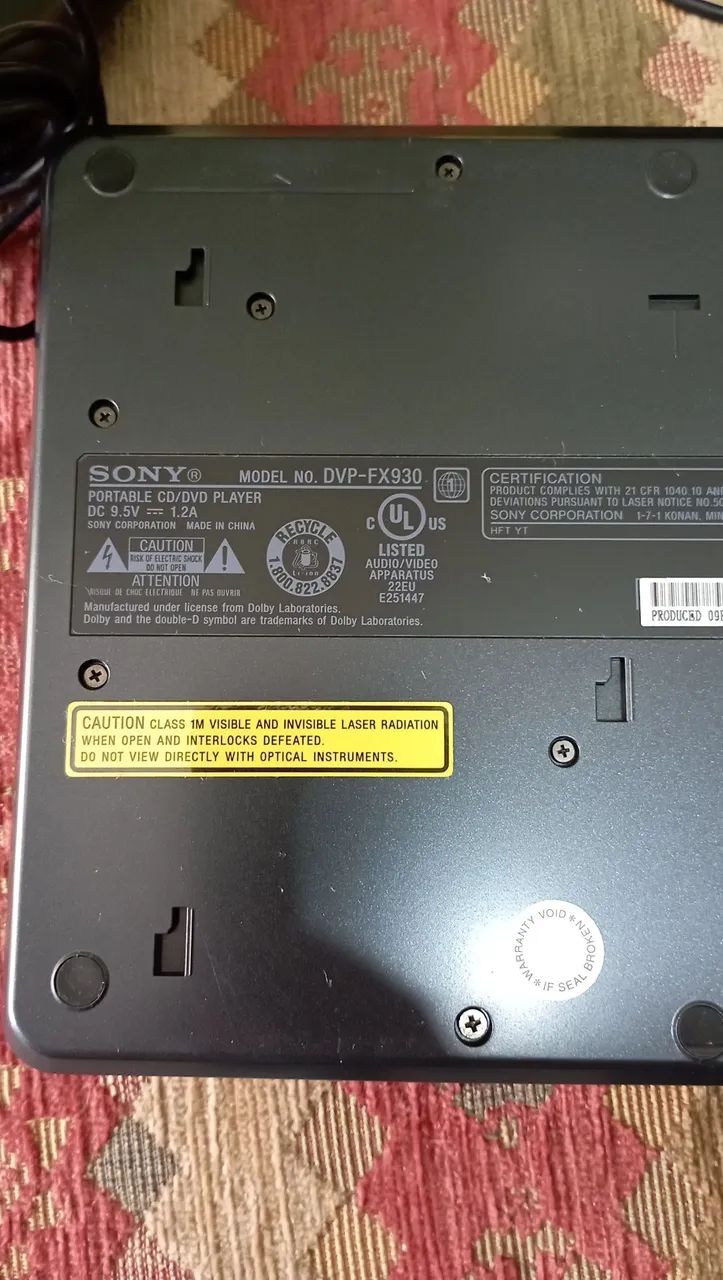 DVD portátil Sony DVP-FX 930.  9 polegadas  - Foto 4