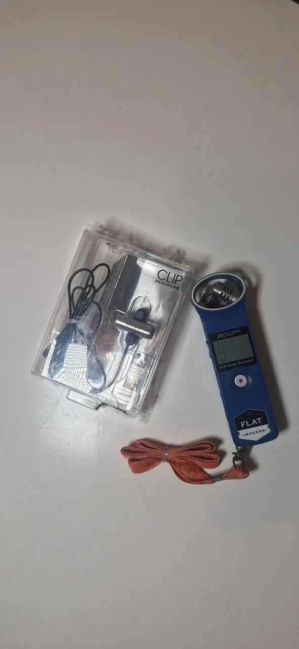 GRAVADOR ZOOM H1 e MICROFONE SONY