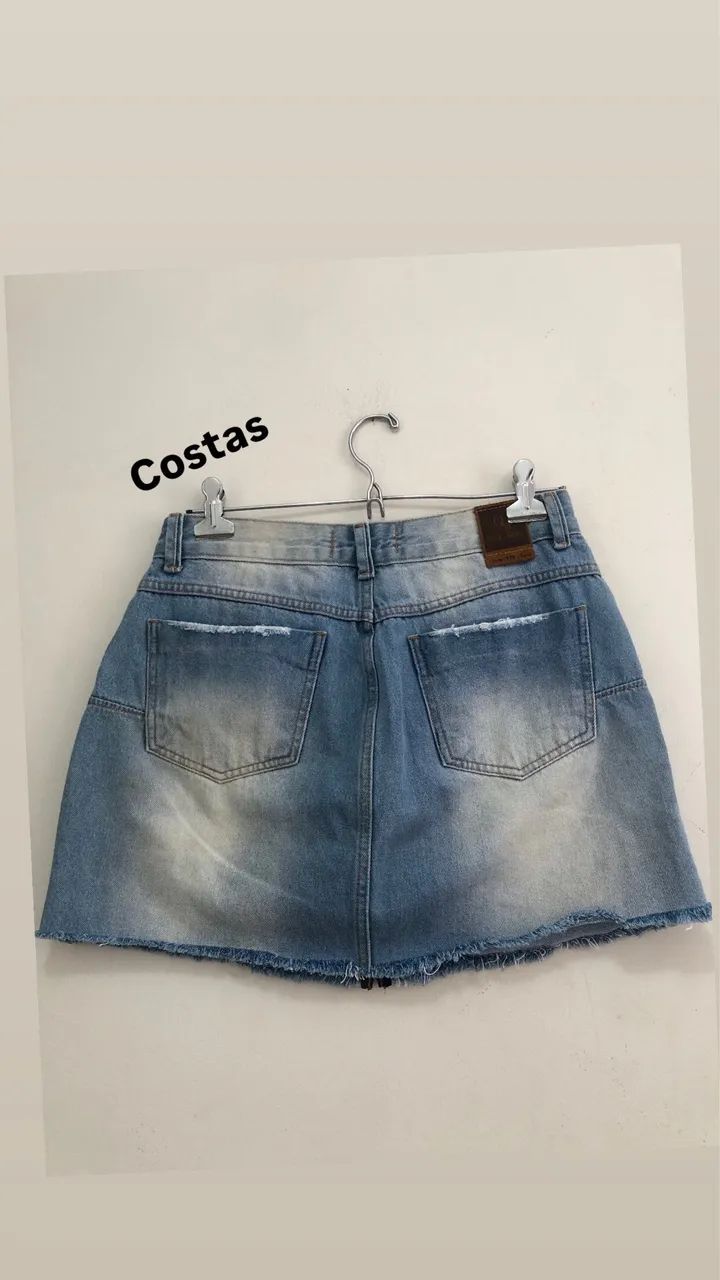 Saia jeans número 42 - Foto 2