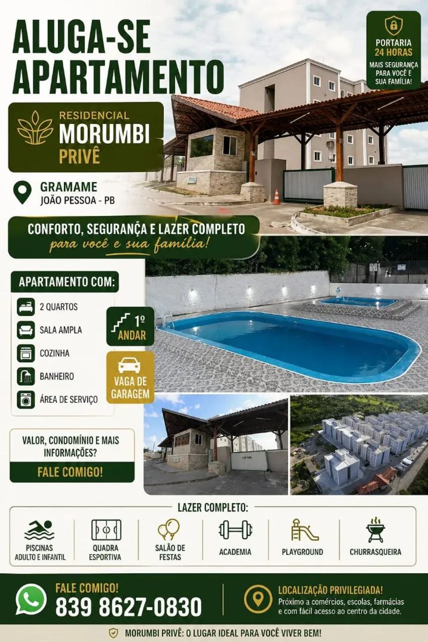 Alugo apartamento 