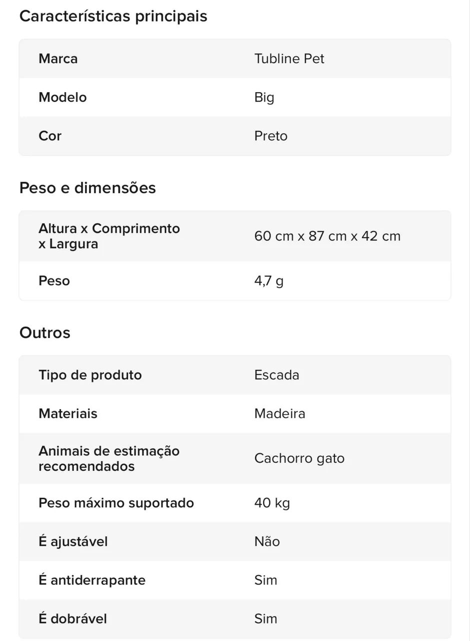Escada para pet - max 40kg  - Foto 2