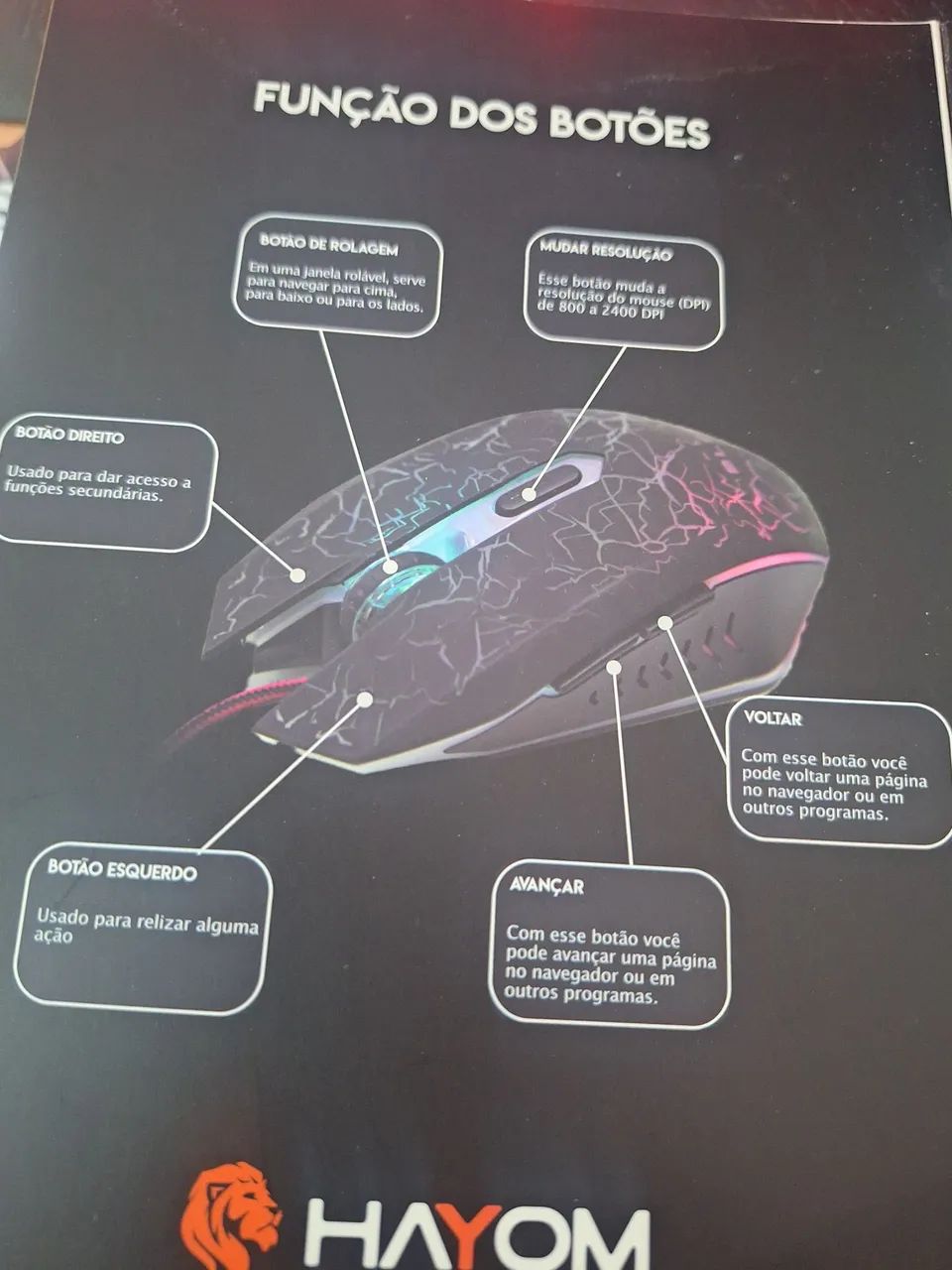 Mouse Gamer Hayom - Foto 2