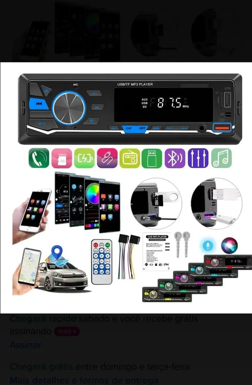 Vende se rádio MP3 com bluetooth 