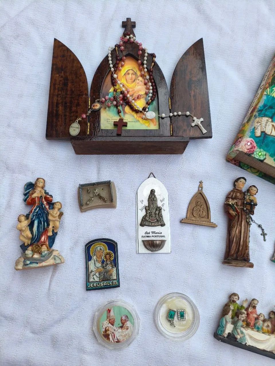 Lote Itens Religiosos Mãe Rainha  - Foto 2