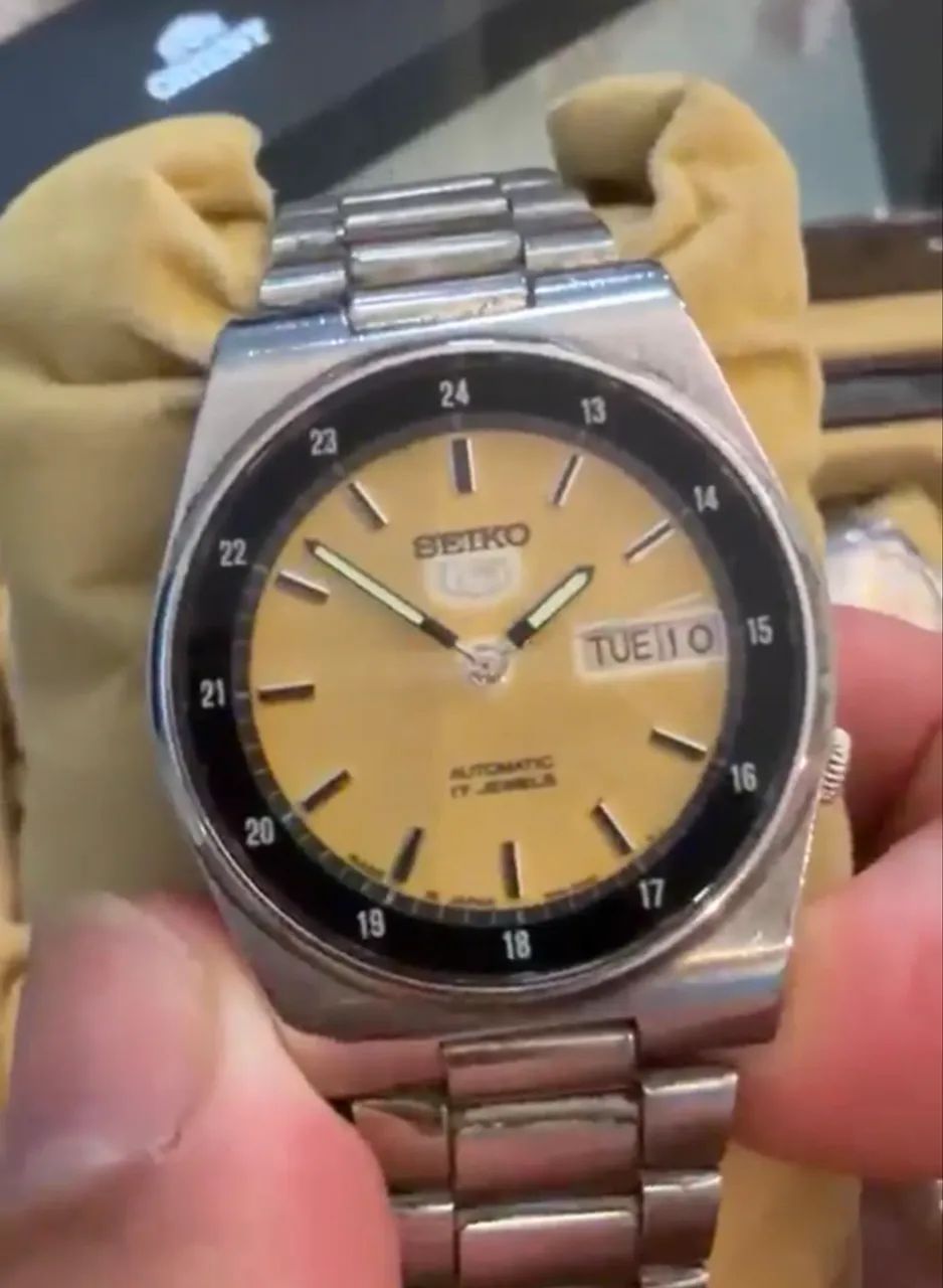 Relógios seiko vintage preto e laranja  - Foto 2