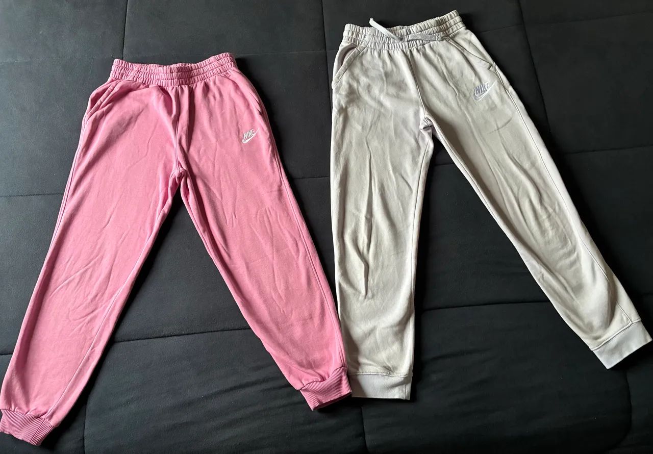 2 Calças Nike Sportwear Club Knit Infantil TAM G. - Foto 2
