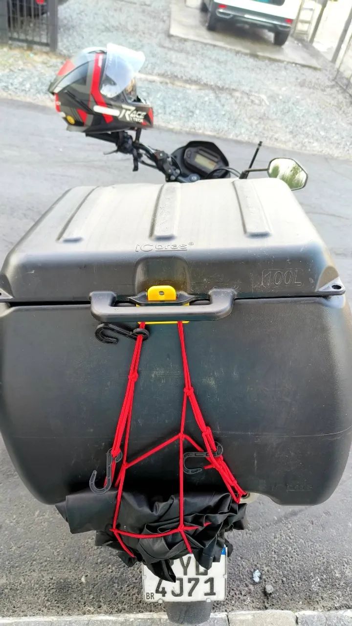 Bagageiro 100l icbras + suporte universal 
