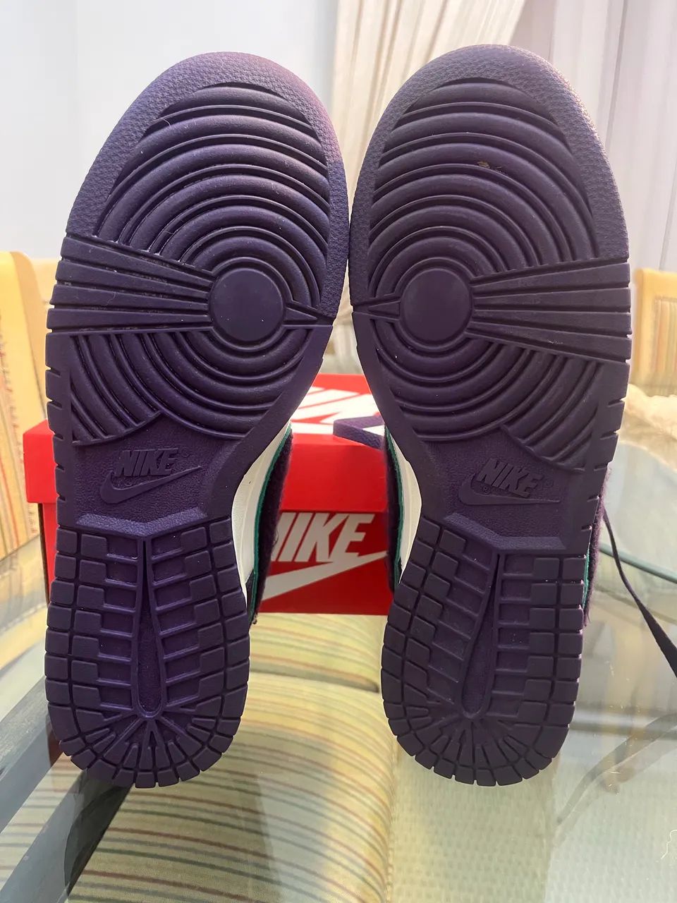 Nike Dunk Low Chenille Swoosh Grand Purple - Foto 3