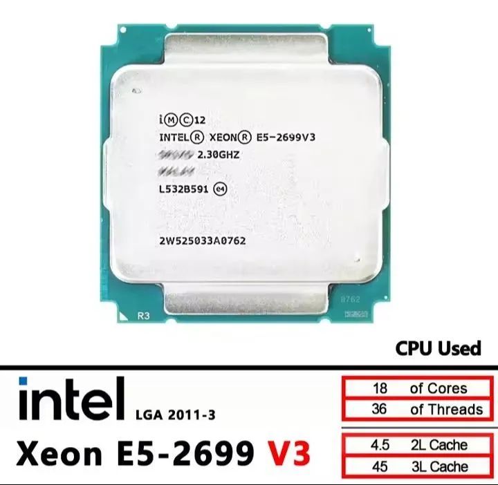 システム Processador Xeon 2699 v3 2,3Ghz 18 Núcleos - Processadores - Vila