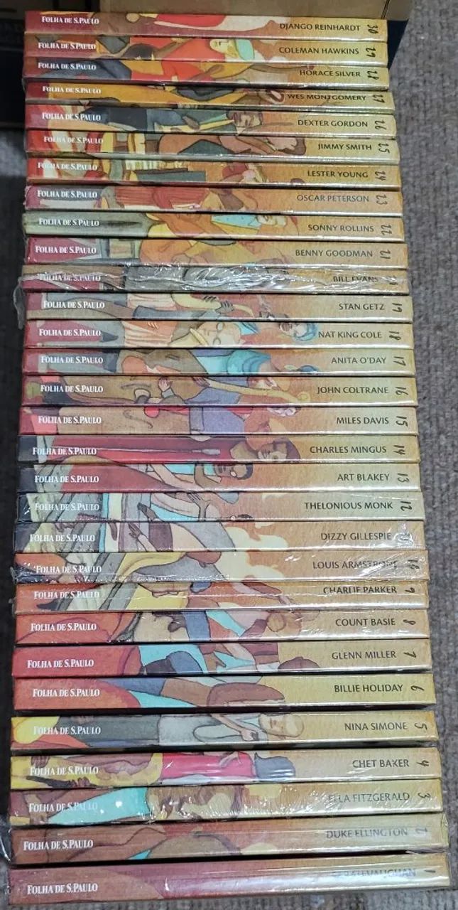 Box set coleção Folha lendas do jazz