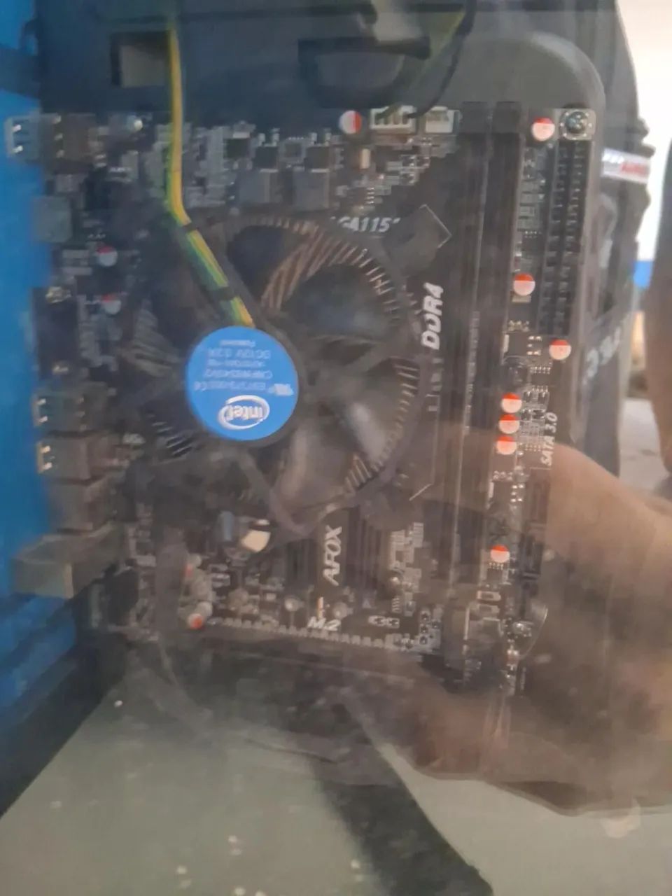 Kit placa mãe, processador Intel i5 7400 e air cooler - Foto 2
