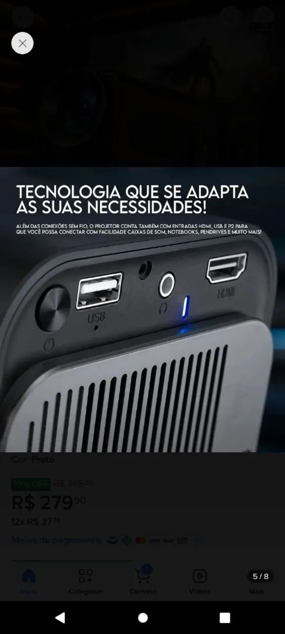 Projetor compacto ? - Foto 4