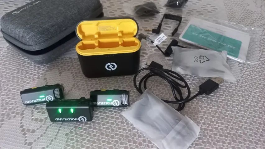 Microfone Lapela Sem Fio Hollyland LARK M1 DUO - Foto 2