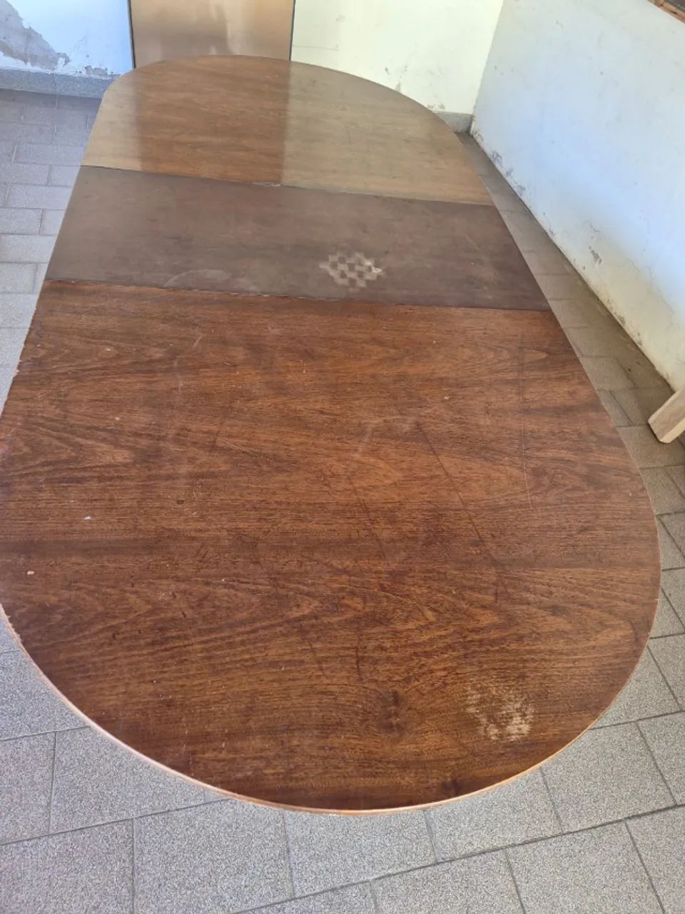 Mesa oval para jantar de madeira 10 lugares - Foto 4