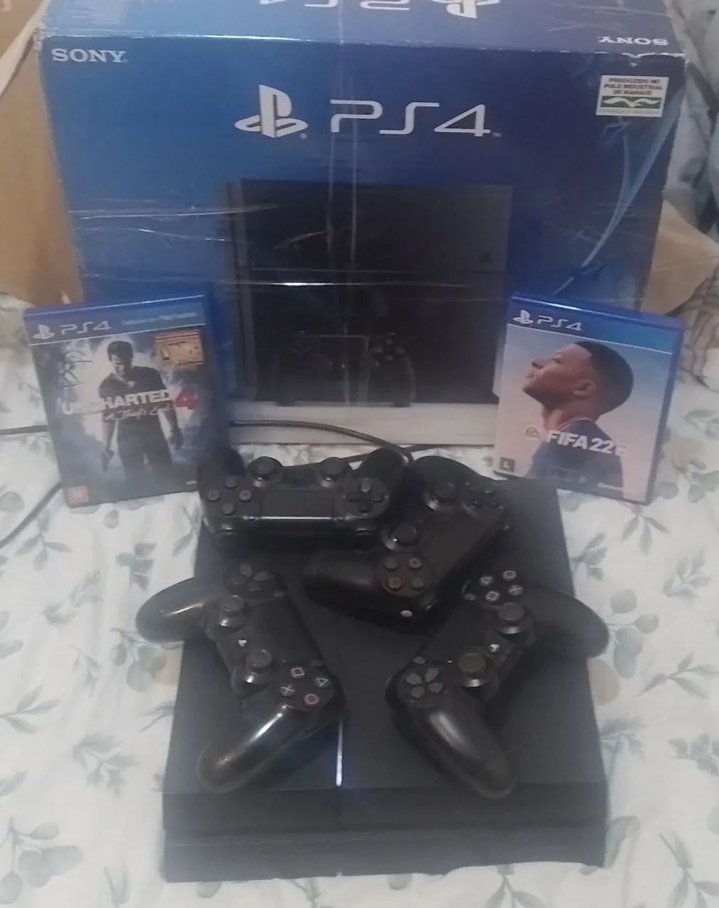 Ps4 funcionando perfeitamente com 4 controles - Foto 3