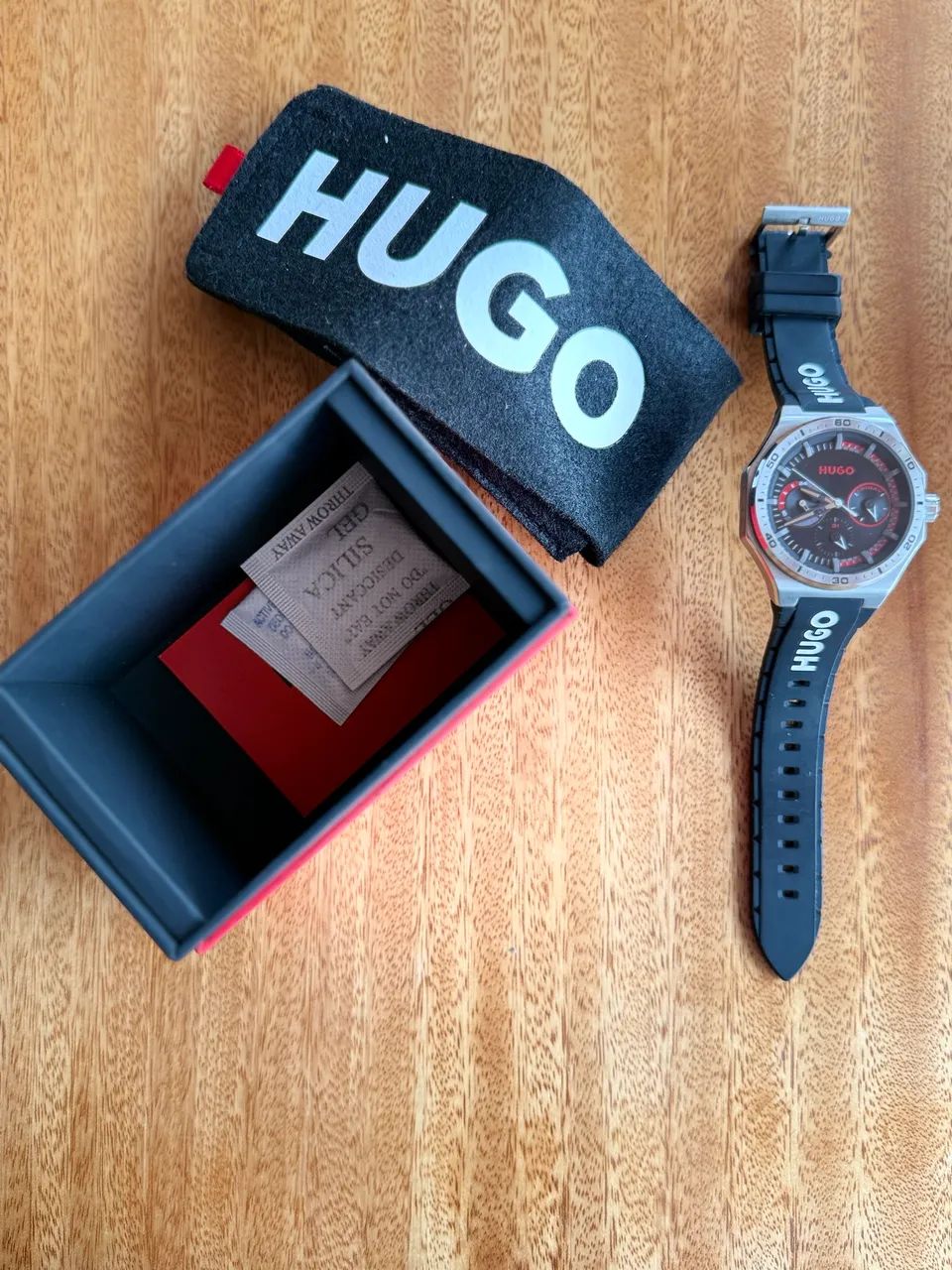 Relógio Hugo masculino impecável  - Foto 2