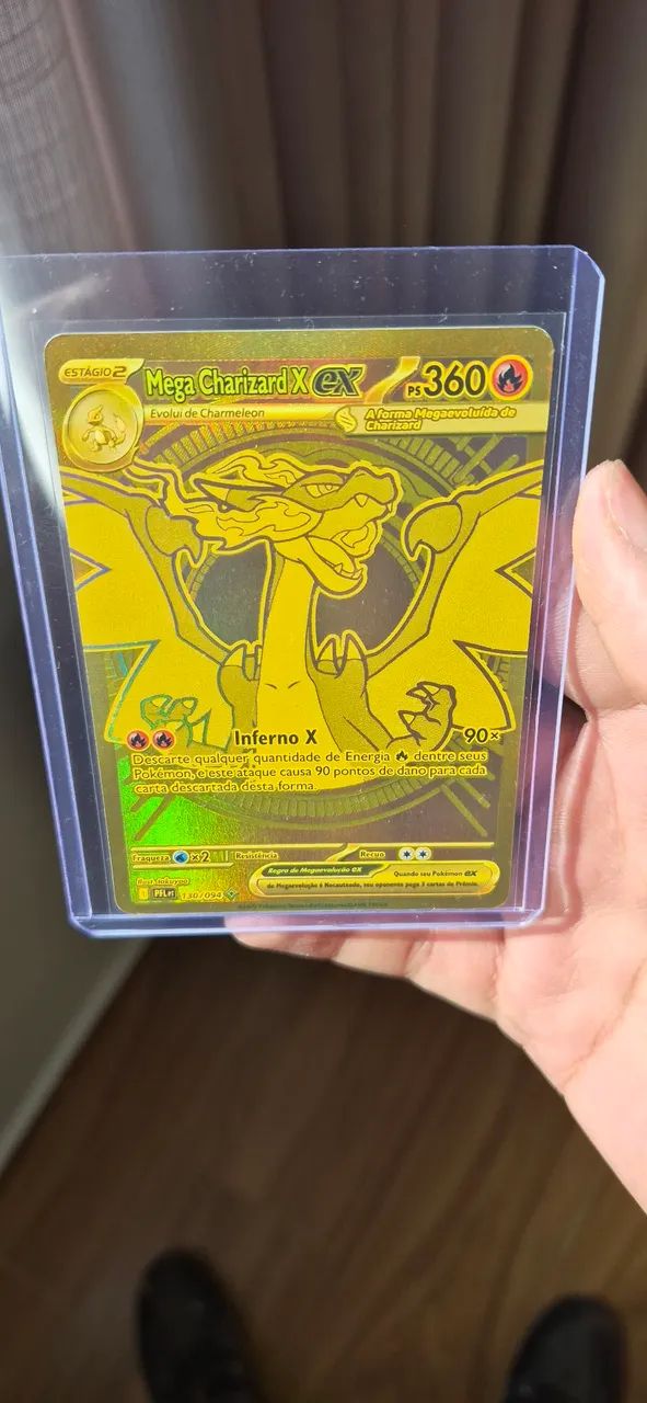 Mega Charizard X EX Dourado NM - Foto 2