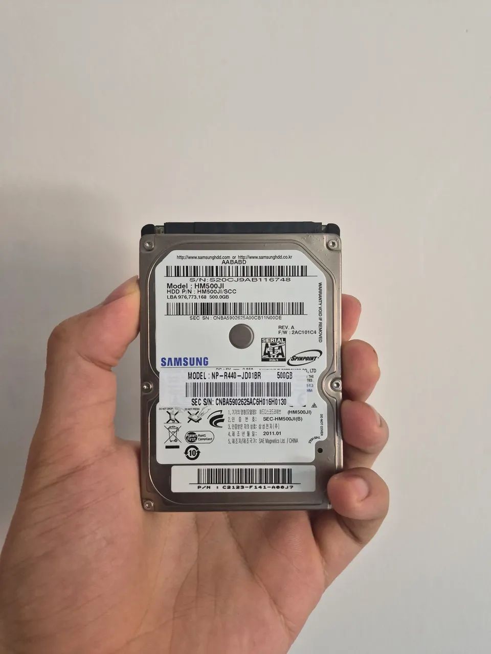 HD 500GB Samsung - Perfeito Estado