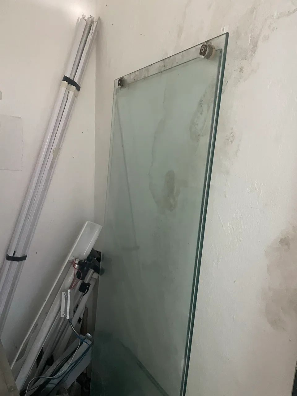 Vidro temperado para box - fixo e porta 