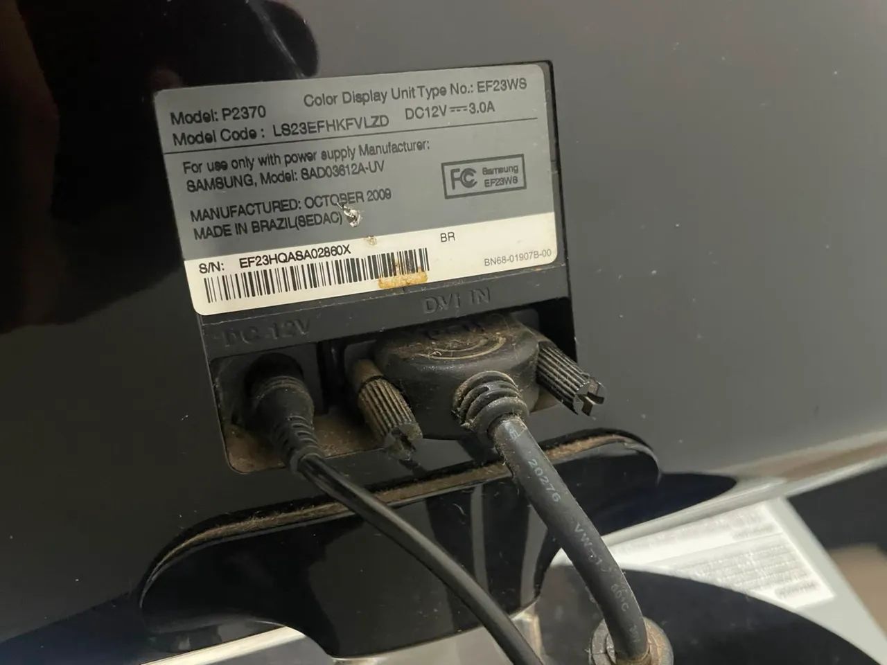 Monitor Samsung SyncMaster P2370 23? - Conservado + Cabos