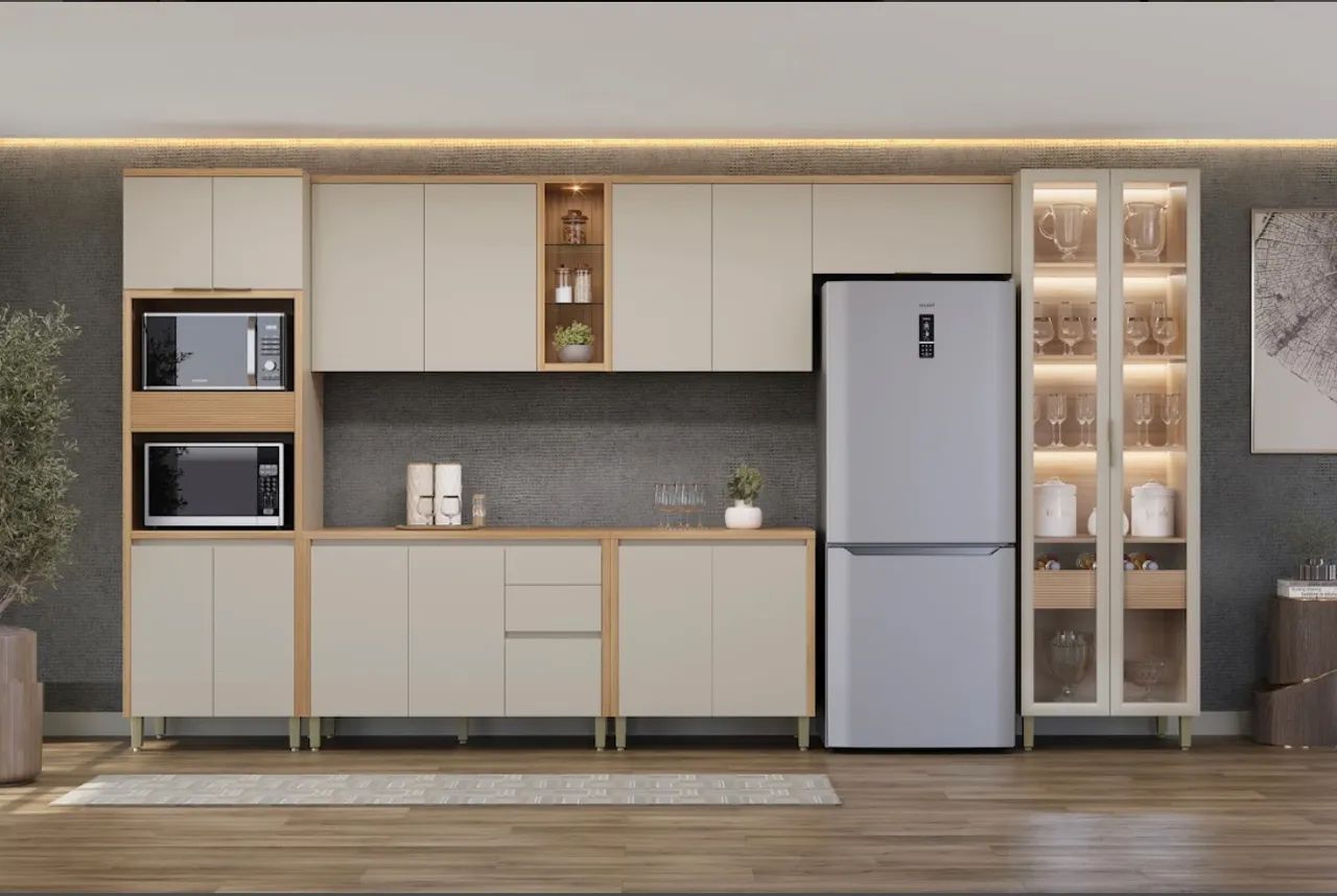 Conjunto de Cozinha Modular Elegance MDF