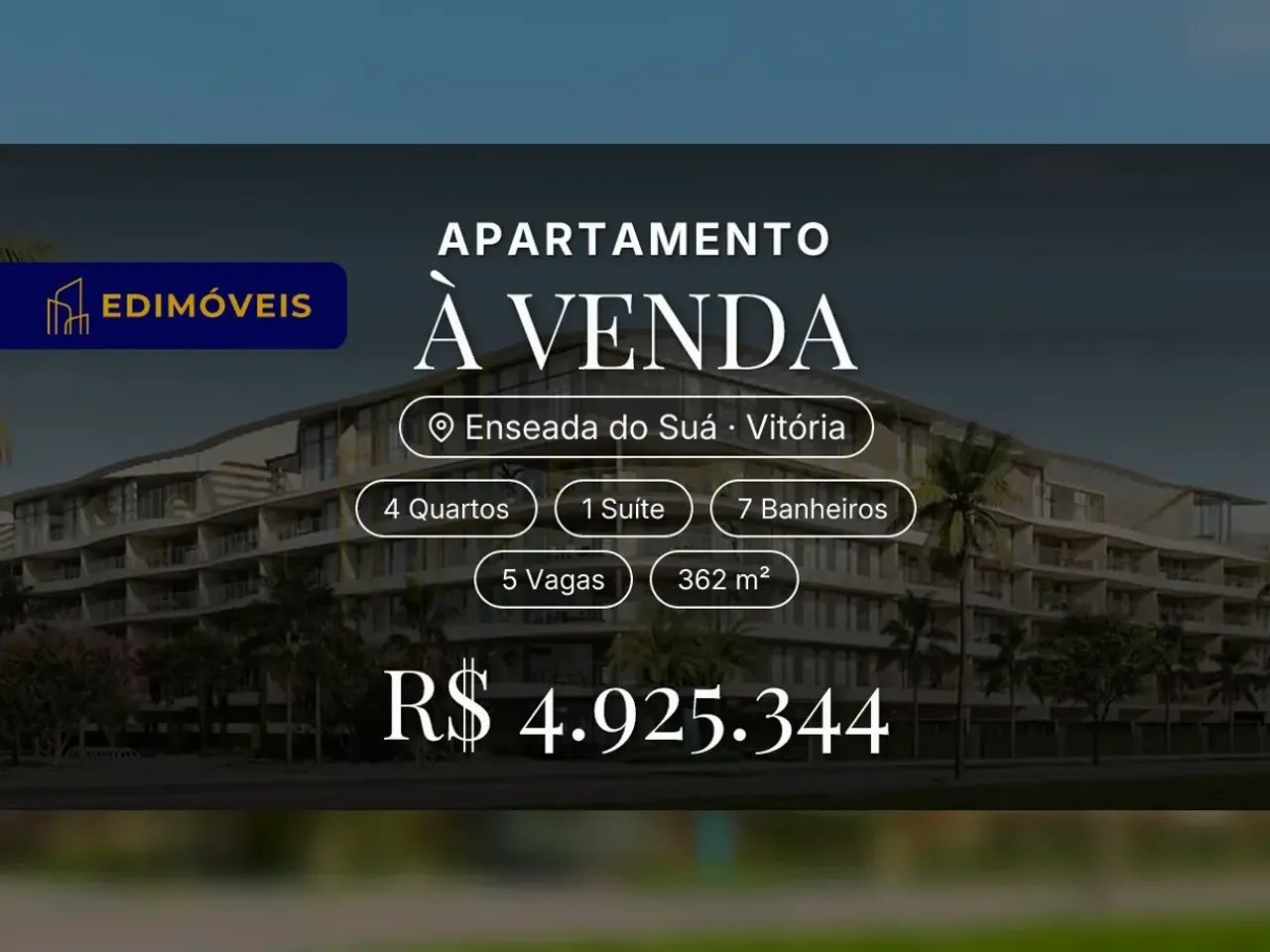 Exclusivo apartamento na Enseada do Suá: 4 quartos e áreas de lazer incríveis!