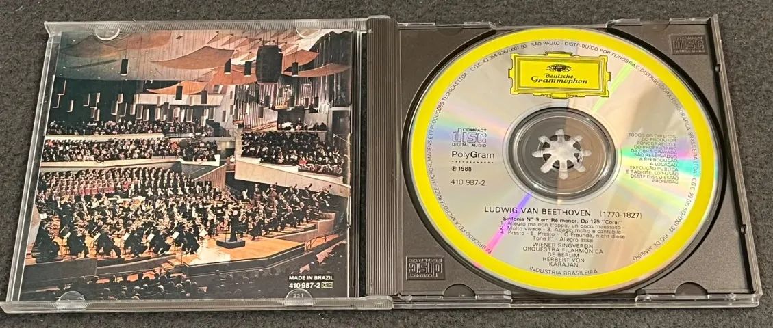CD Beethoven Symphonie NO.9 - Karajan - Berliner Philharmoniker - Foto 2