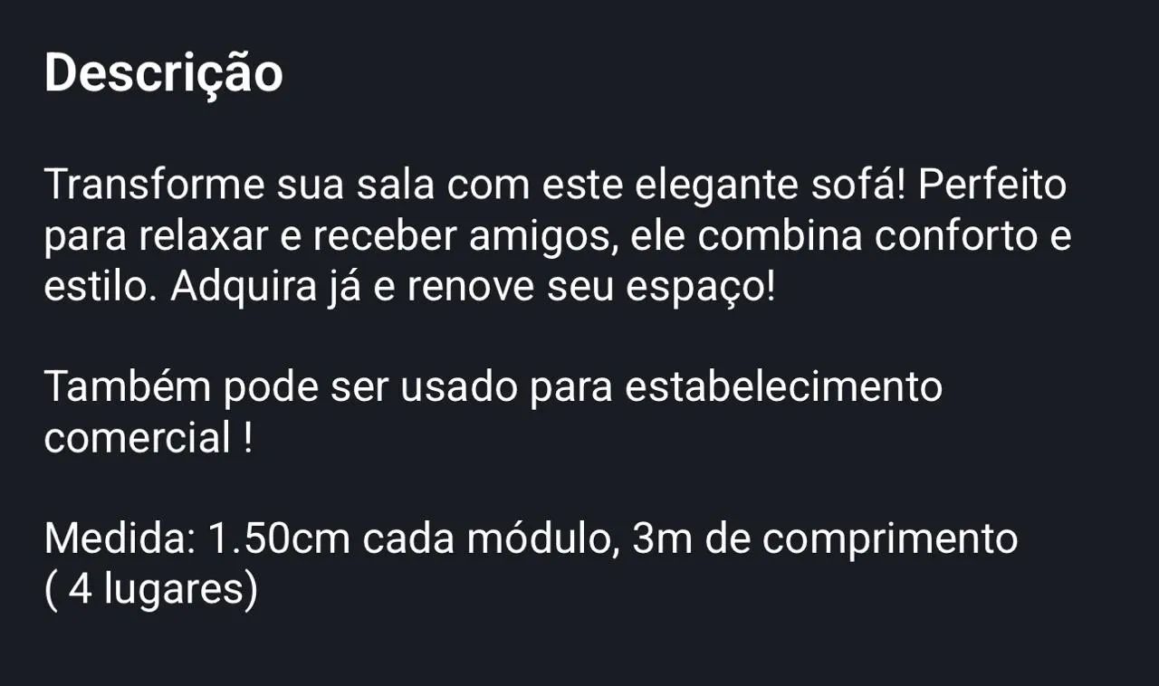 Sofá 4 lugares - Foto 4