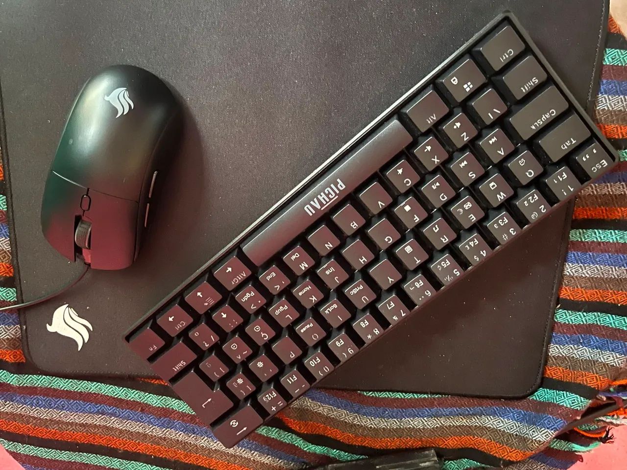 Teclado semi automático e mouse gamer ,raimbow. - Foto 3