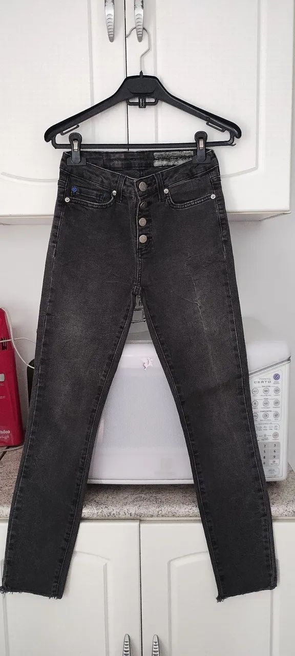 Calça Jeans feminina Canal All Blue 34  - Foto 4