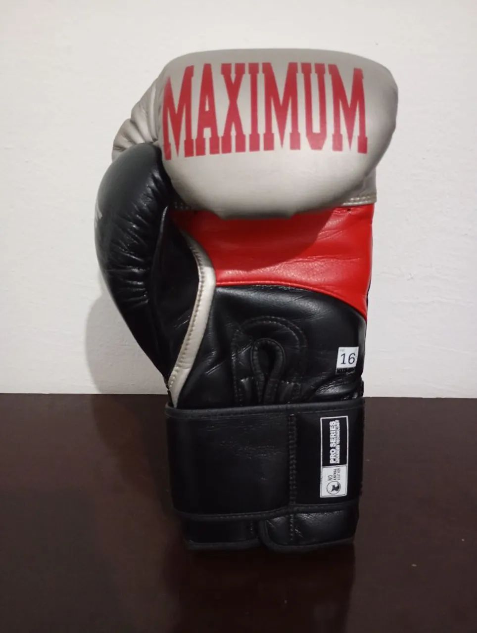 Luvas profissionais Maximum 16oz prateada - Foto 3