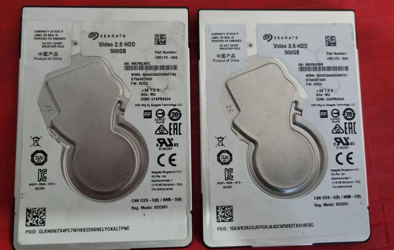 HD 2,5" NOTE (2pcs) 500GB SEAGATE ST500VT003