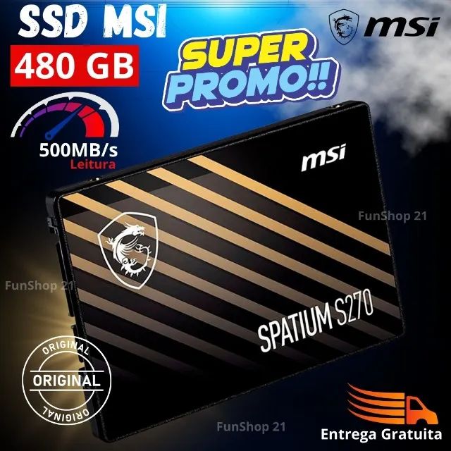 SSD MSi 480GB (Novo Lacrado)