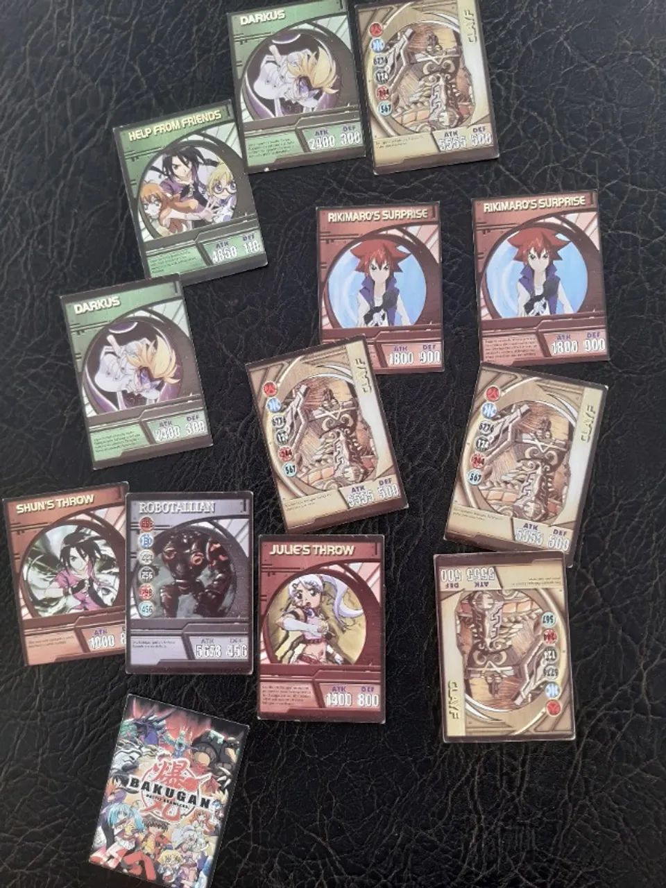 Lote figurinhas bakugan cartões 