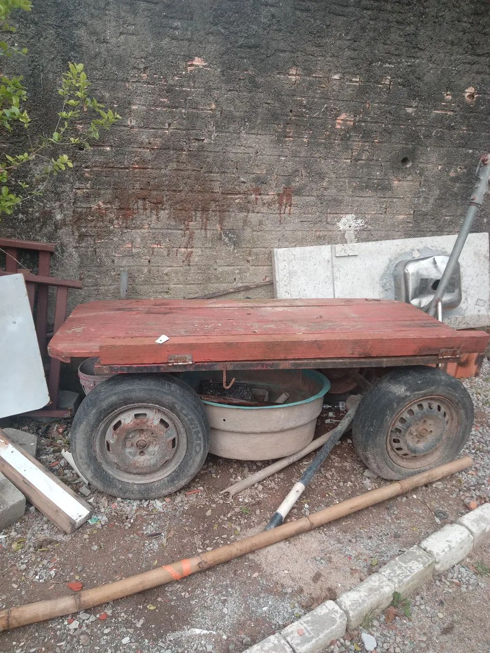 Carrinho plataforma agrícola 
