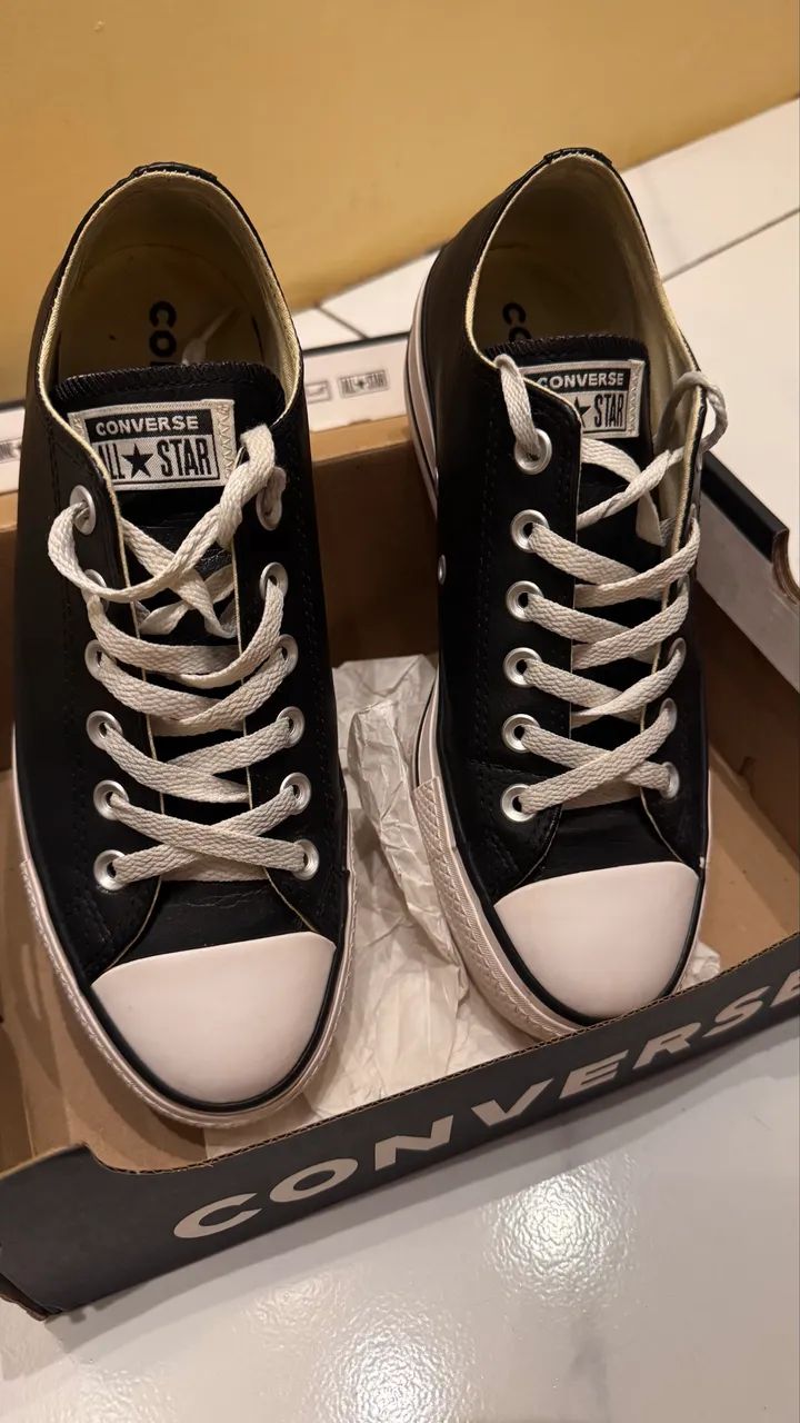 Vendo converse de couro n36 