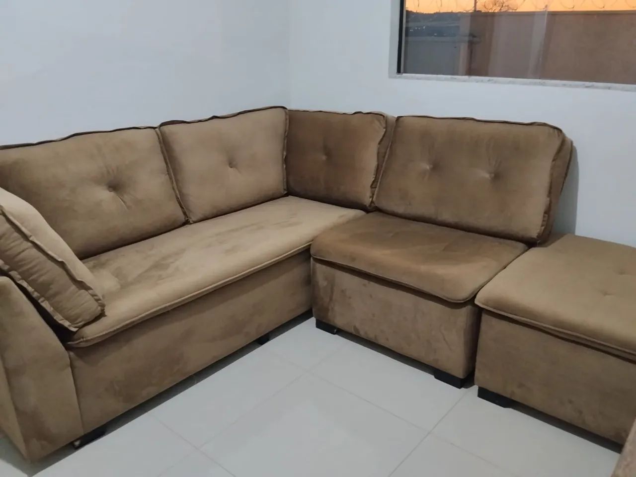 Sofa de Canto 8 lugares - Pouco Usado - Foto 4