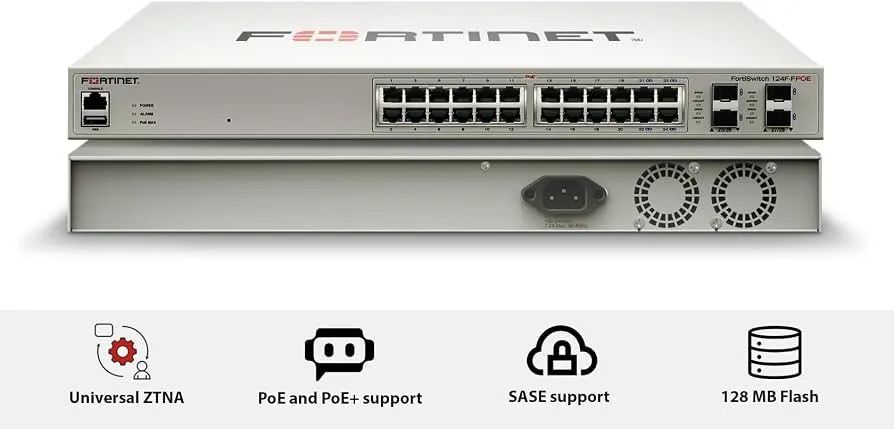 Switch FortiSwitch FS-124F-POE NOVO NA CAIXA - Foto 2