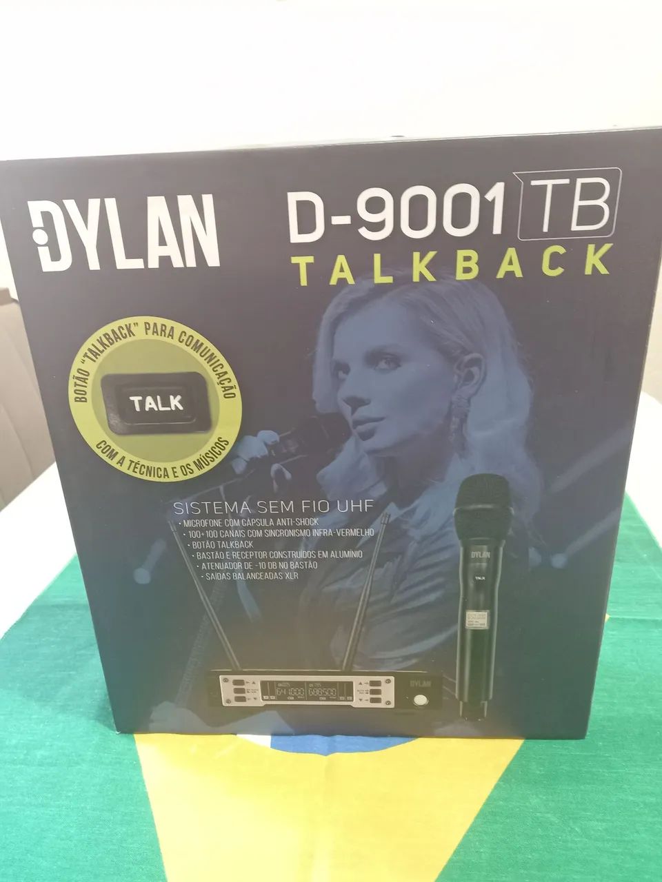 Microfone Sem Fio Dylan D-9001tb Talkback Com Comunicador