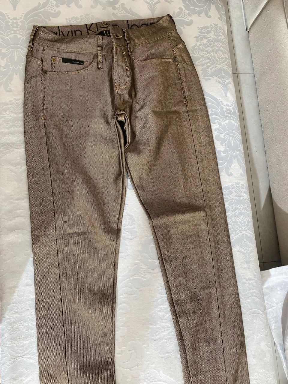 Calça Jeans Dourada CK original