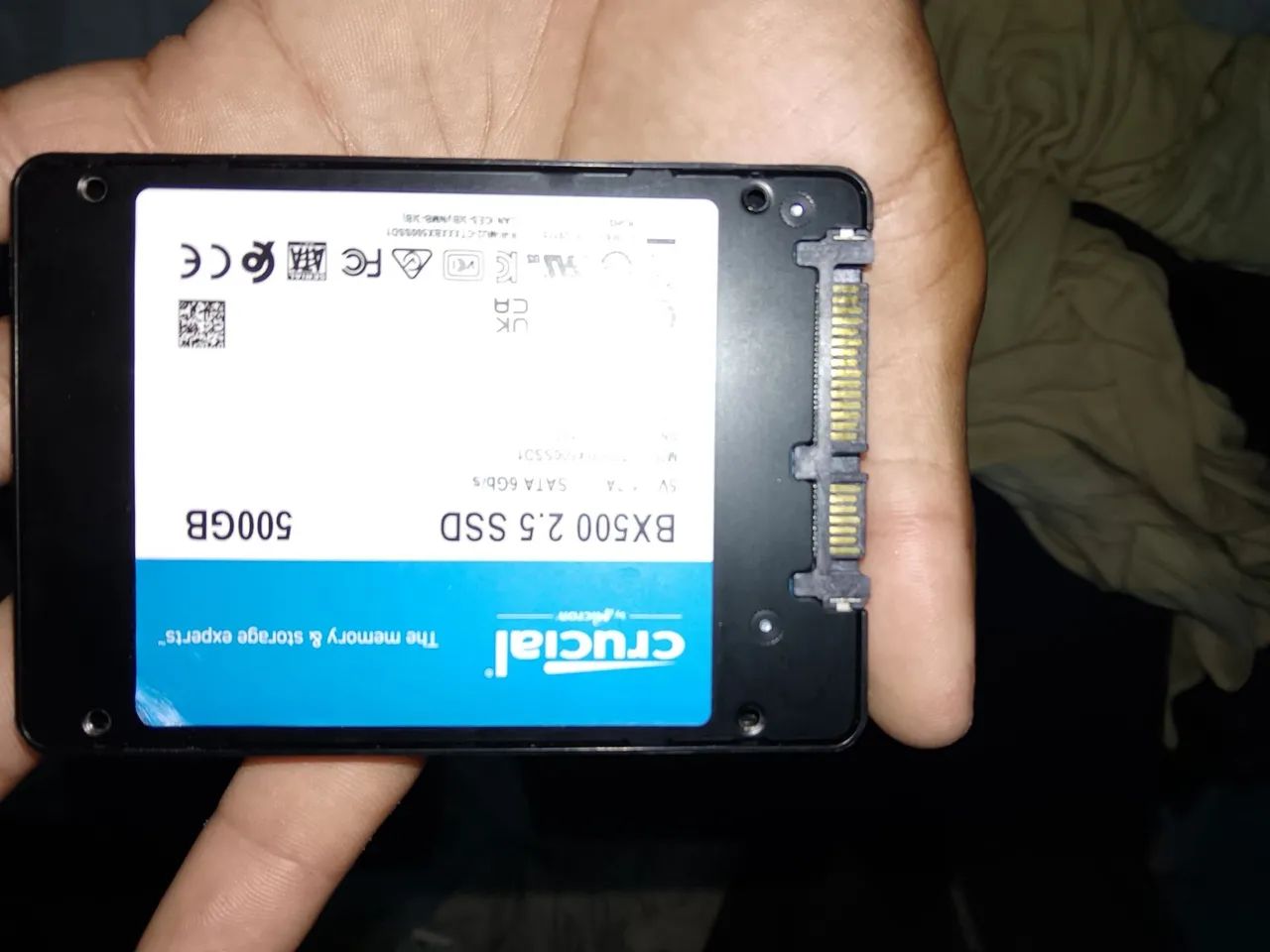 SSD sata crucial 500gb - Foto 2