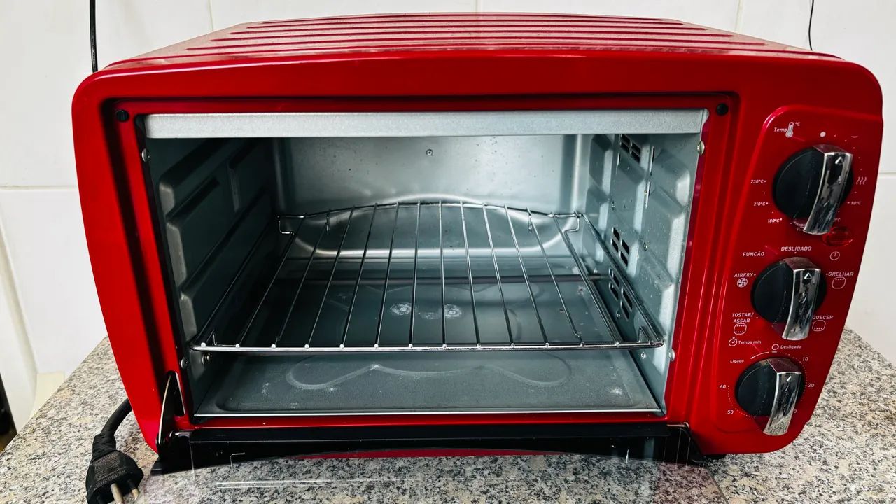 Forno Elétrico Arno Airfry 5 em 1 Vermelho 20 Litros - Foto 2