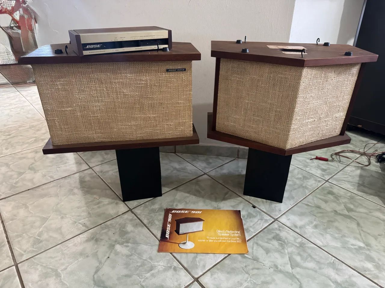 Par de caixas de som bose 901 2 , com equalizador e manual  - Foto 4