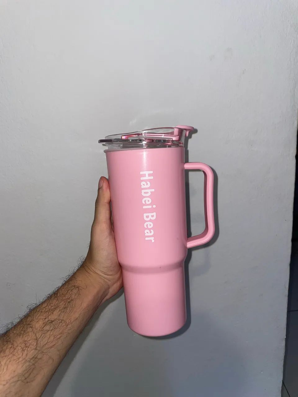 Garrafa de academia cor rosa