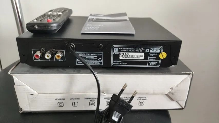 Dvd Player D-20 Com Karaokê Mp3 Usb Il Mondial (seminovo) - Foto 3