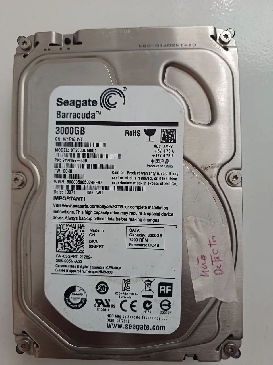 Hd seagate 3tb defeito não detecta  - Foto 2