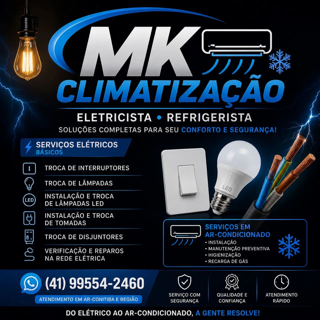 Eletricista / técnico Refrigeração 