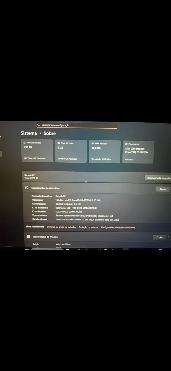 Acer nitro v15 i7 RTX 4050 16gb SSD 512 - Foto 4