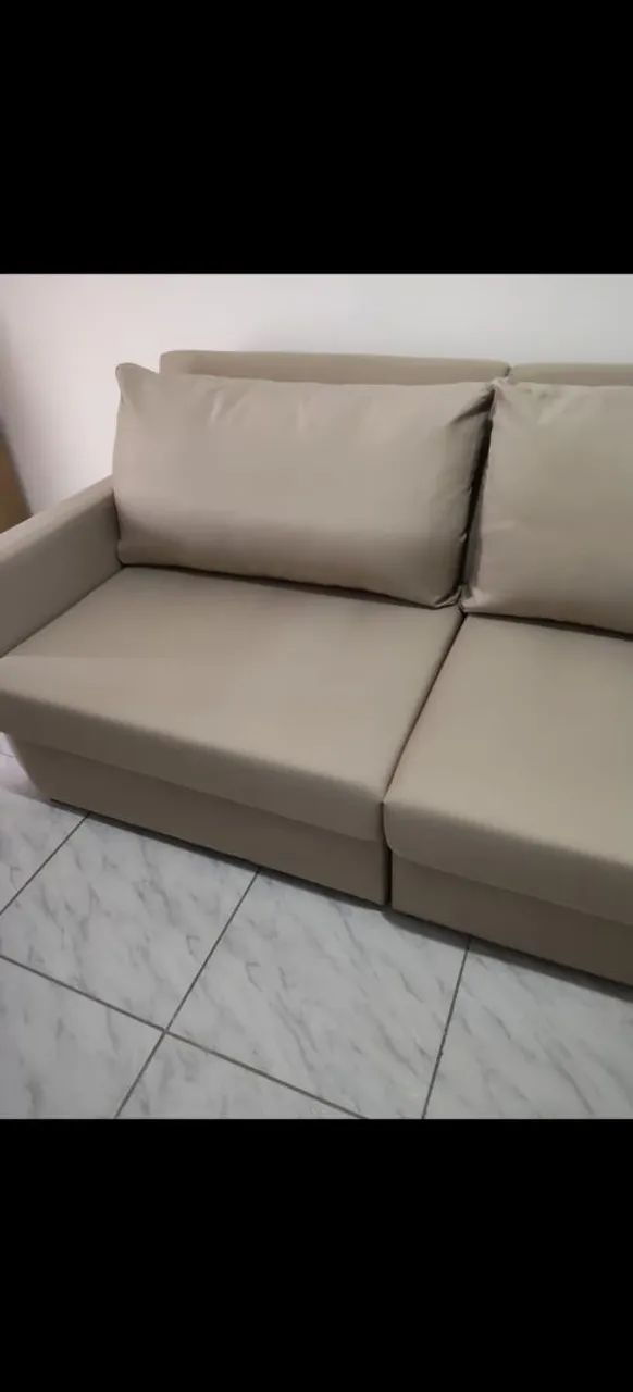 SOFÁ EXCLUSIVA ROMA 2,20M - SOFT PALHA LISO - Foto 3